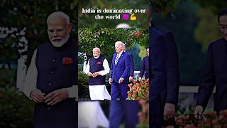 Modi ji aura with foreign leaders 🗿shorts [upl. by Ayikur]