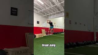 Broad Jump Demo jumps power workout athlete [upl. by Zweig28]