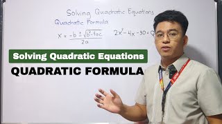 Solving Quadratic Equations using Quadratic Formula [upl. by Arakal855]