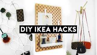 DIY IKEA HACKS Affordable  Simple Organization 10 Room Decor Ideas 2018  Nastazsa [upl. by Boyce]