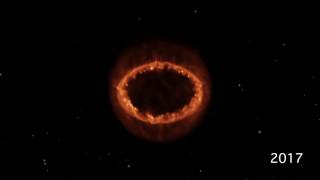 Blast Wave from a Stellar Explosion Simulation of Supernova 1987A [upl. by Cordell]