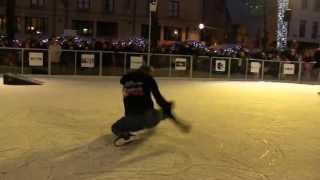 UNITEDS  Place Ste Catherine Brussels BELGIUM  Patinage Freestyle  Xtreme ice skating [upl. by Griswold]