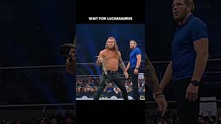 Cris Jericho Attack On Scorpio Sky But😧 Luchasaurus Saves Him wwe aew shorts [upl. by Koehler]