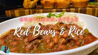 THE BEST RED BEANS AND RICE  QUICK AND EASY 30 MINUTE RECIPE  NO SOAKING [upl. by Plunkett]