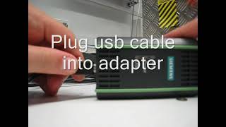 Connect to Siemens SINAMICS S120 with USB adapter [upl. by Enaoj115]