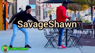 SAVAGESHAWN  Pie In The Face Prank Part1  Try Not To Laugh😂🔥 [upl. by Nylarak]