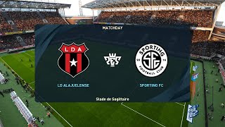 LD Alajuelense vs Sporting San José 09102023 Primera Division de Costa Rica PES 2021 [upl. by Rebecka853]