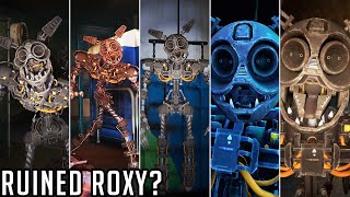 All Endos with Roxy Face  FNAF Security Breach [upl. by Joletta]