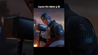 Steve Rogers lift God of thunders Mjölnir in fight with Thanos 🔥🥶shorts ytshorts marvel [upl. by Ogilvy]