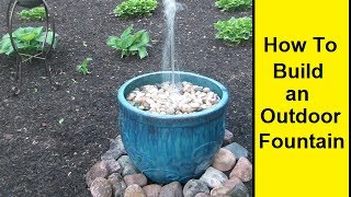 How To Make an Outdoor Fountain [upl. by Ayrotal]