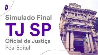 Simulado Final TJ SP – Oficial de Justiça  PósEdital  correção [upl. by Malita]