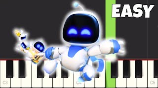 ASTRO BOT Theme  EASY Piano Tutorial [upl. by Hbahsur641]