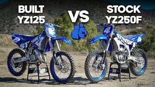 TwoStroke vs FourStroke Built YZ125 vs Stock YZ250F [upl. by Rosabel]