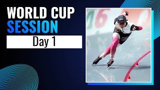 Day 1 World Cup Session  Beijing 2024  SpeedSkating [upl. by Tuorah622]