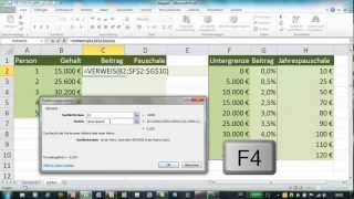 Excel  VERWEIS  Matrixfunktionen [upl. by Acinorahs]