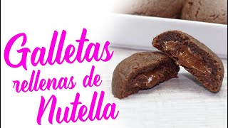 Galletas de chocolate con centro de Nutella Técnica de relleno [upl. by Nitniuq14]