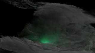 Relaxing 4k Smoke Background ㅣEnchanting Green Light Cloud Animation [upl. by Vial]