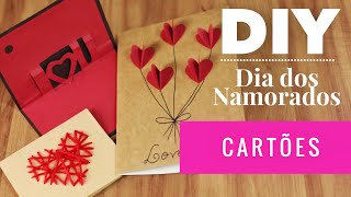 DIY CARTÕES INCRÍVEIS PARA O DIA DOS NAMORADOS [upl. by Rasaec56]