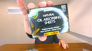 Best Oil Blotting Sheet  Oily Skin Natural Absorbing Paper [upl. by Jary]