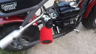 Stage 1 Kit Added To My Coleman BT200X Mini Bike [upl. by Inkster]