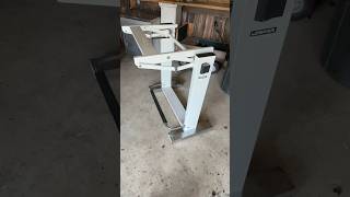 Converting a Drafting table base into a counter high dining table base Base before dismantling [upl. by Yzdnil483]