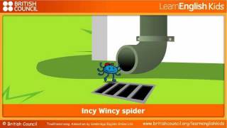 Incy Wincy spider  Nursery Rhymes amp Kids Songs  LearnEnglish Kids British Council [upl. by Ardni857]