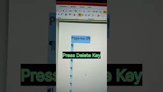 How can we delete unwanted page from msword Remove page from mswordyoutubeshorts 🧾 msword [upl. by Gawen16]