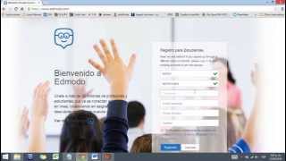 EDMODO  Registrarse por primera vez en Edmodo Como estudiante [upl. by Yenrab]