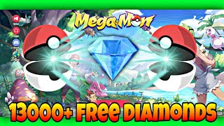 FREE 13000 DIAMOND GIFT CODE IN MEGAMON  POCKET ARENA Gameplay megamon [upl. by Nosnej]