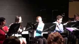 quotAmbagequot played by Wachusett Flute Choir spring 2013 [upl. by Adnaval]