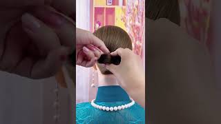 Hairs style foryou 😍 hairstyletutorial hairs chinesegirl shorthair shorts [upl. by Einnod]