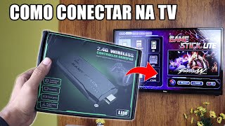 Como Conectar o Game Stick Lite 4k na TV [upl. by Rochemont]