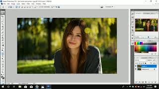 Cara menghilangkan background di PhotoShop CS3 [upl. by Ylrebmek]