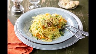 Recette de linguines aux légumes primeurs [upl. by Edya]