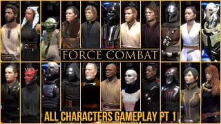 FORCE COMBAT STAR WARS FIGHTING GAME ALL CHARACTERS GAMEPLAY PT1 [upl. by Bergstein539]