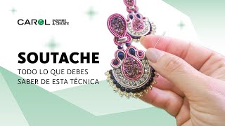 COMO HACER SOUTACHE Todo lo que debes saber de esta Técnica BISUTERÍA [upl. by Naanac]