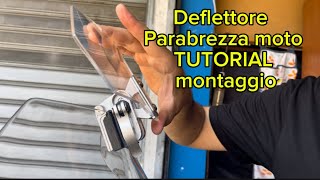 Tutorial deflettore parabrezza moto benelli trk 502 x [upl. by Ahsuoj959]