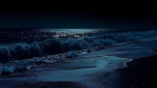 All You Need To Fall Asleep  Ocean Sounds For Deep Sleeping With A Dark Screen And Rolling Waves [upl. by Heer935]