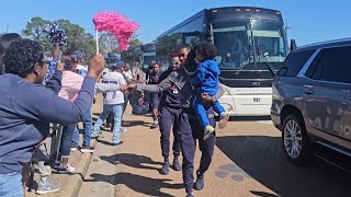 🚨 Jackson State Football arrives to The VET for Tiger Walk  Week 8 vs Florida AampM [upl. by Ikiv]