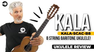 WOW KASCACB8 Cedar 8 String Baritone Ukulele  Baritone Ukulele Review [upl. by Todd]