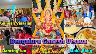 Best Ganesh Chaturthi Celebrations  Danced on Nashik Dhol  Enjoy Preeti Vlogs [upl. by Burget502]