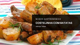 COSTELINHA COM BATATAS RÚSTICAS NA AIRFRYER [upl. by Anilet]