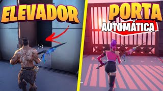 😱 Como fazer ELEVADOR amp PORTAAUTOMÁTICA no Fortnite Criativo [upl. by Chelsae]