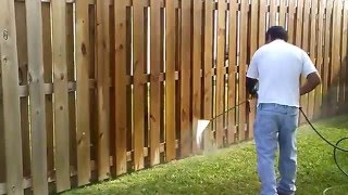 How to Wash the New Wood Fence Before Painting [upl. by Entwistle396]