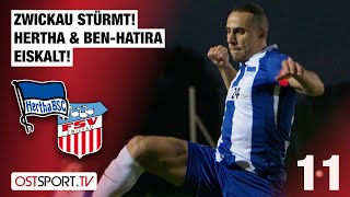 Zwickau stürmt Hertha amp BenHatira eiskalt Hertha BSC II  FSV Zwickau  Regionalliga Nordost [upl. by Eelrebma987]