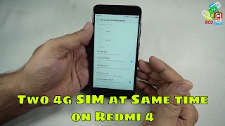 Checking Whether Redmi 4 Supports two 4g SIMs at a same Time [upl. by Ocirrej]