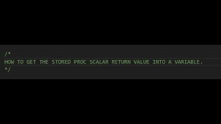 Snowflake  stored procedure return value into variable [upl. by Odranoel135]