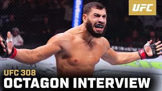 Ibo Aslan Octagon Interview  UFC 308 [upl. by Aisela]