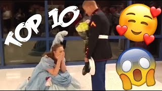 Top 10 best HEARTWARMING military homecomings [upl. by Smada898]