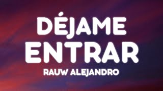 Rauw Alejandro  DEJAME ENTRAR LetraLyrics [upl. by Anabahs770]